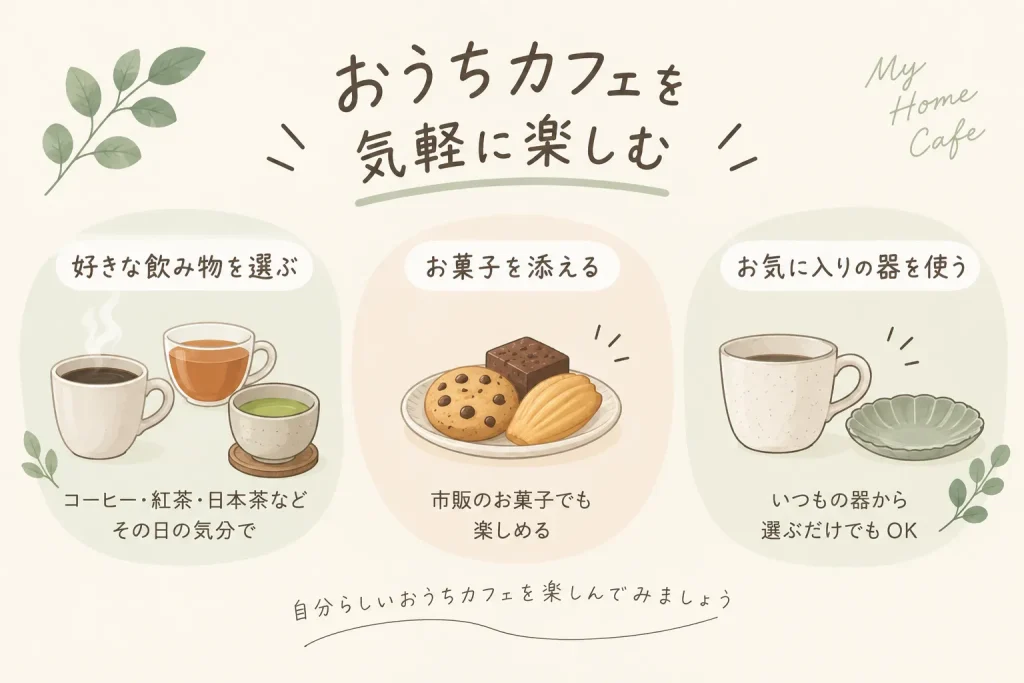 おうちカフェを楽しむには？気軽に取り入れるアイデア