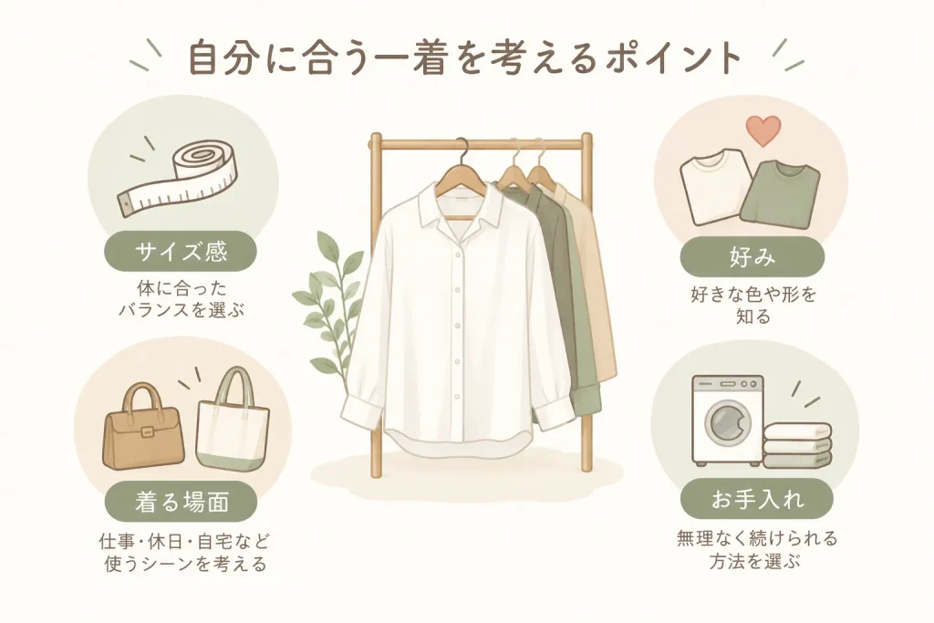 自分に合う服の選び方とは？必要なものを揃えるポイントを紹介